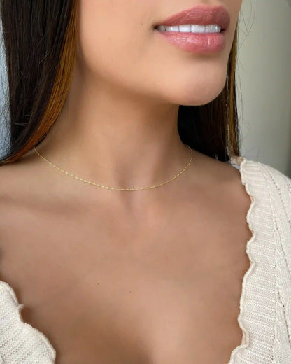 Cadena Singapur IT 1.1 mm – 45 cm en Oro Laminado