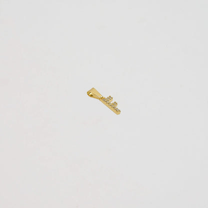 Dije Letra F en Oro Laminado