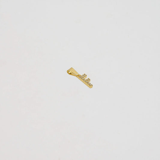 Dije Letra F en Oro Laminado