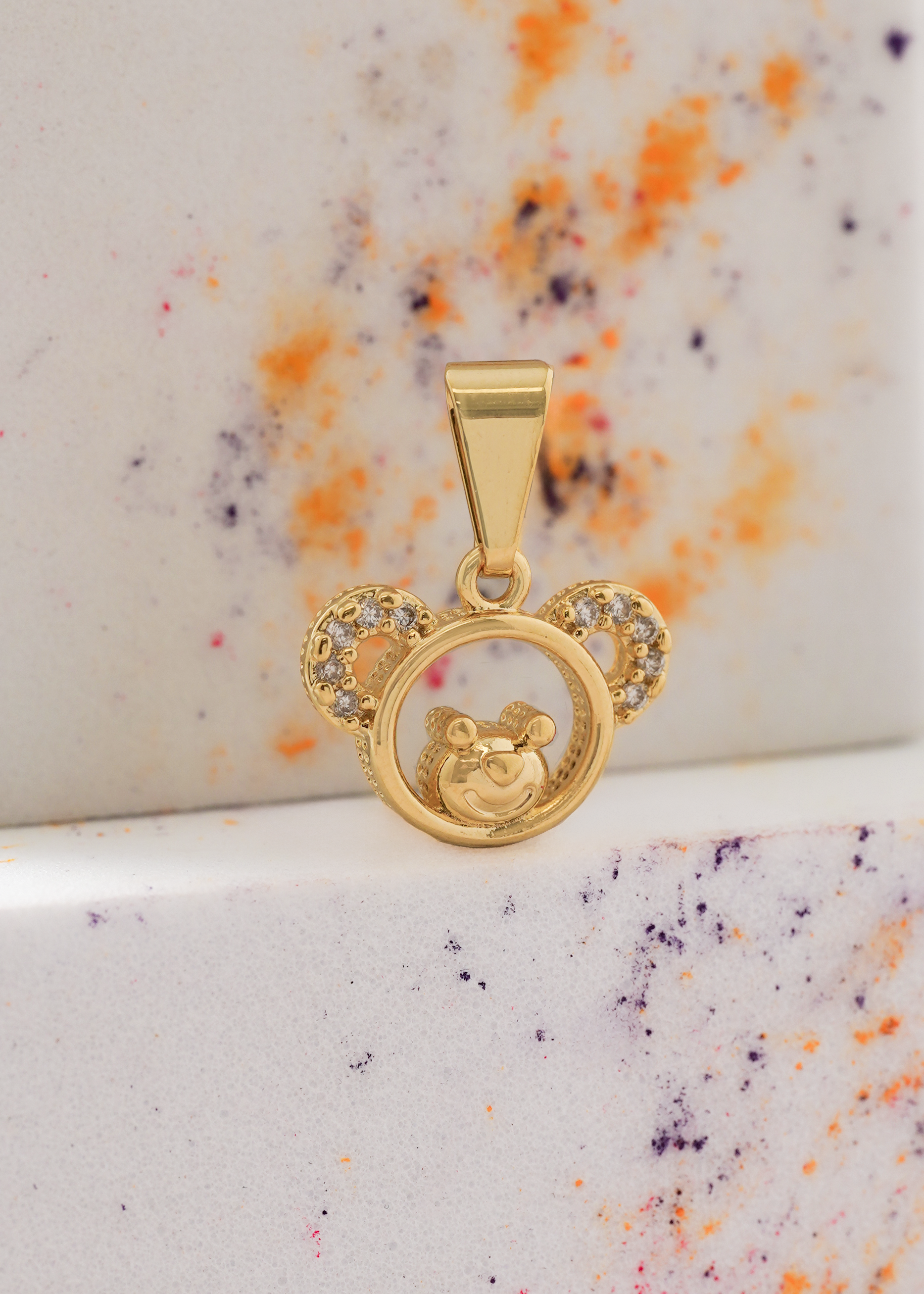 Dije Lovely Bear en Oro Laminado