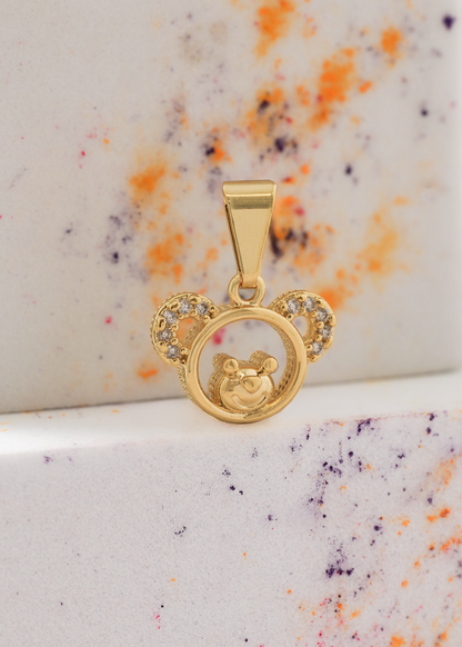 Dije Lovely Bear en Oro Laminado