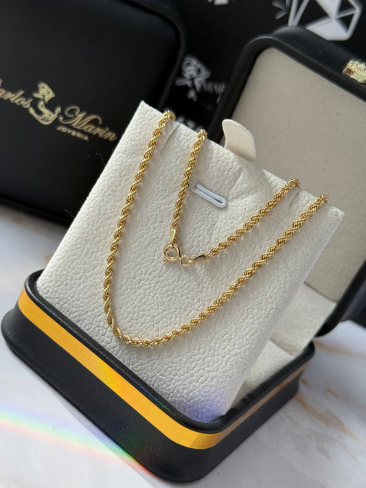 Cadena cordón 60 cm en oro 18K
