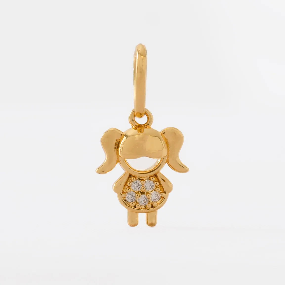 Dije Little Lady en Oro Laminado