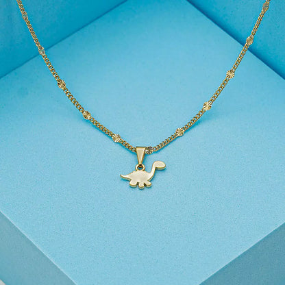 Dije Dino Baby en Oro Laminado