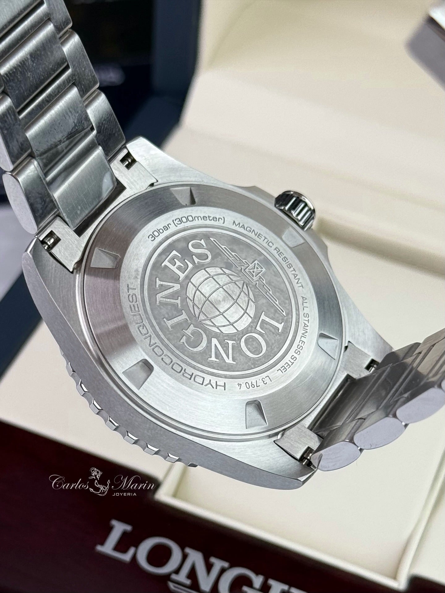 RELOJ Longines HydroConquest GMT - Automático Suizo • 300 m - L3.790.4.56.6
