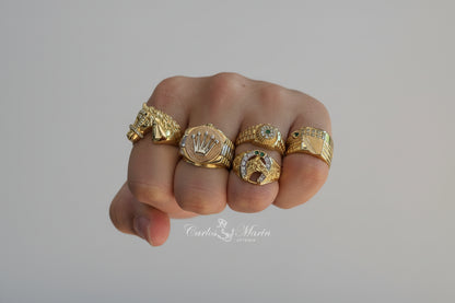 Anillo tipo RX Oro 18k