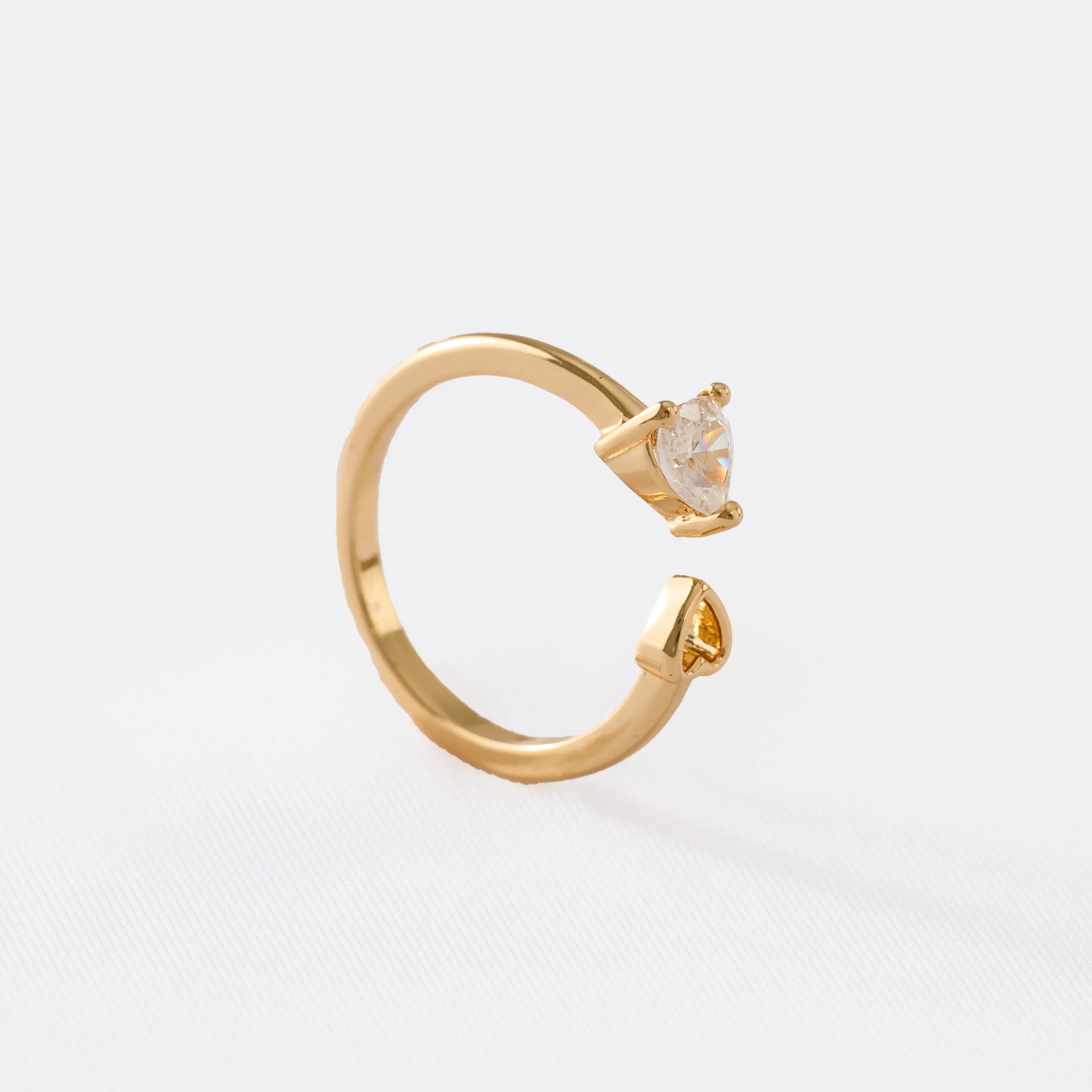 Anillo In Love Ajustable Oro Laminado