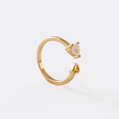Anillo In Love Ajustable Oro Laminado