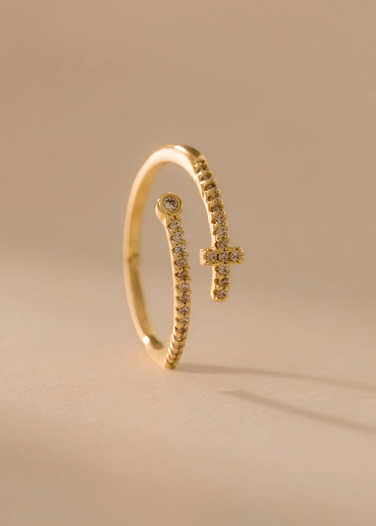 Anillo Luxe Ajustable Oro Laminado