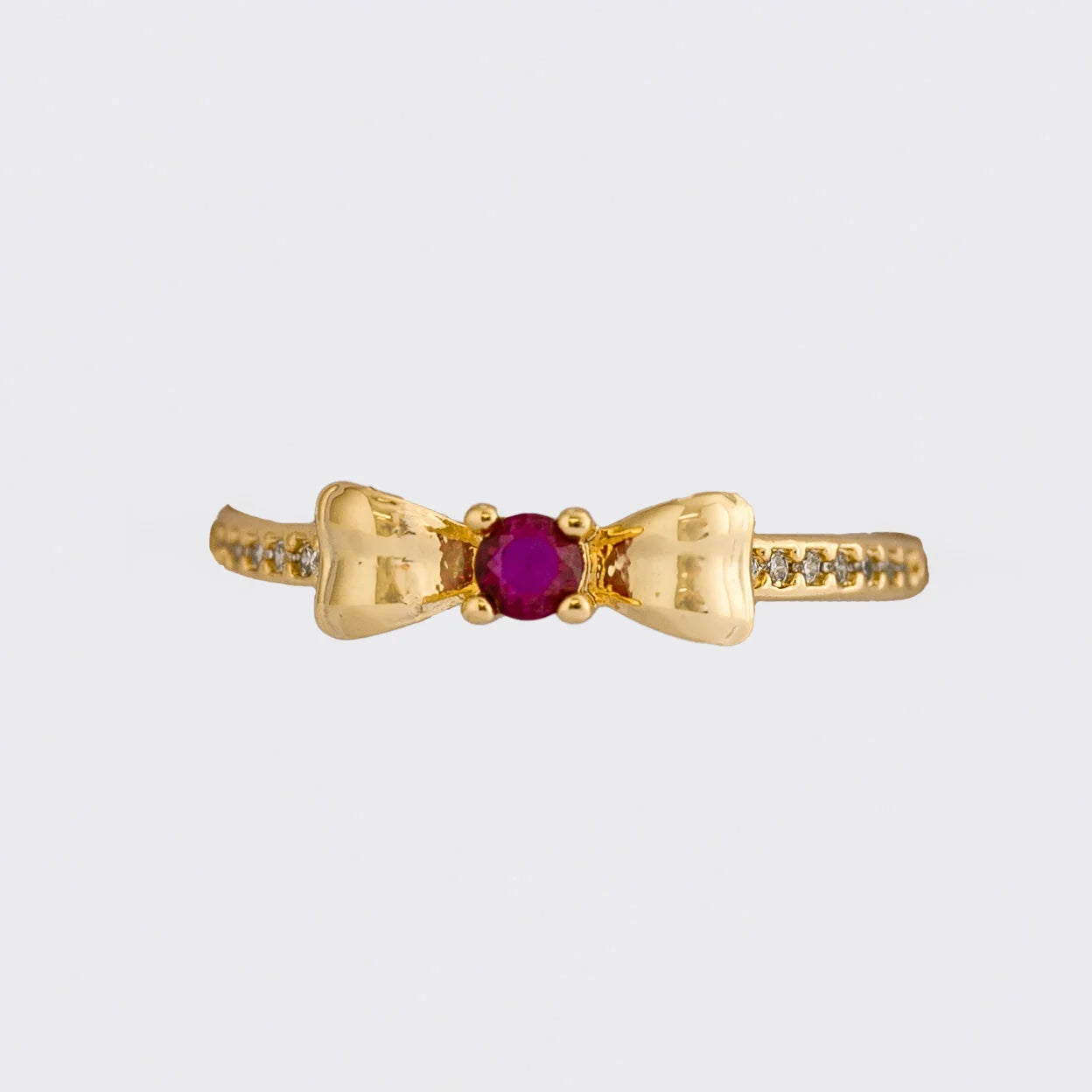 Anillo Scarlet Enchanted Ajustable Oro Laminado + Empaque