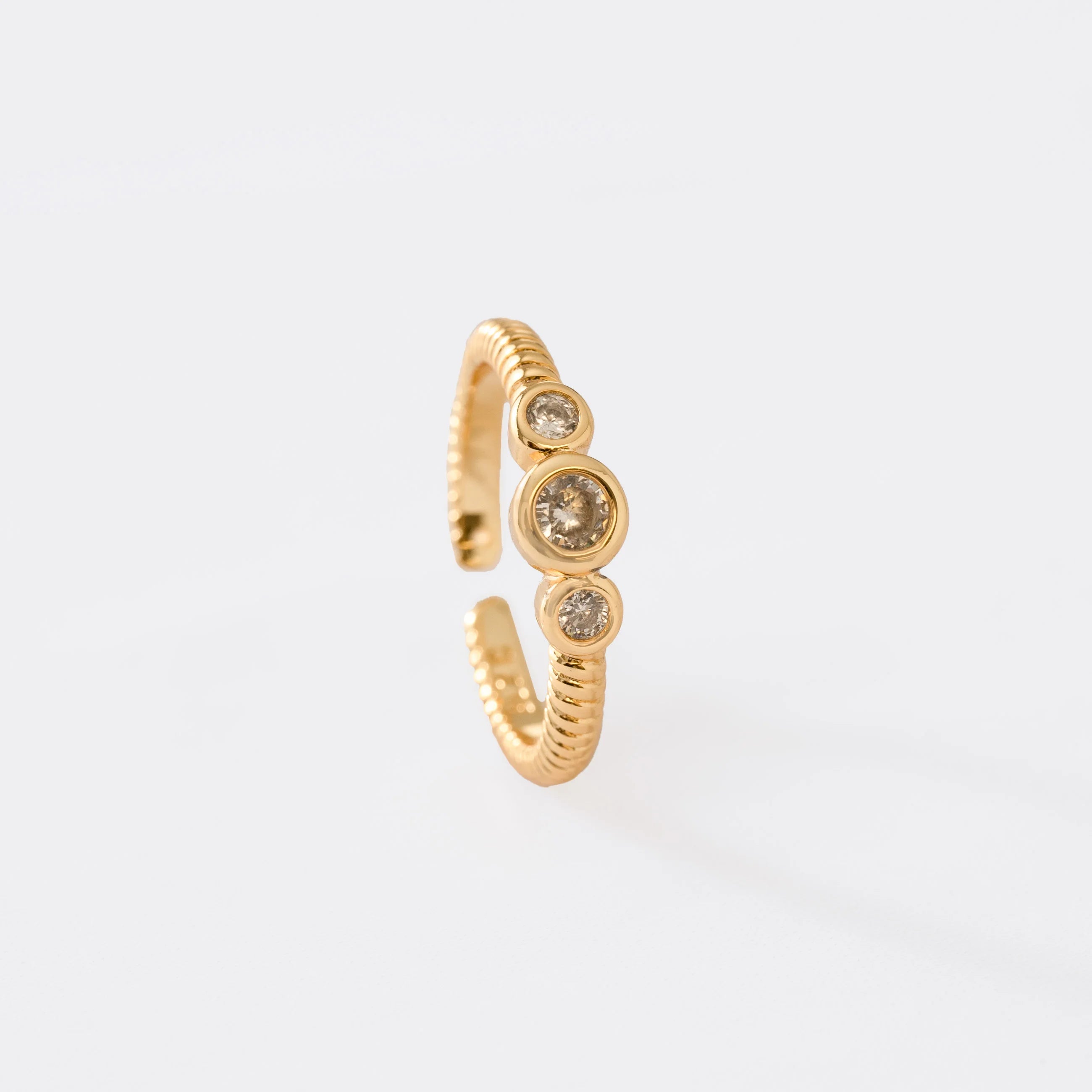 Anillo Royalty Ajustable Oro Laminado