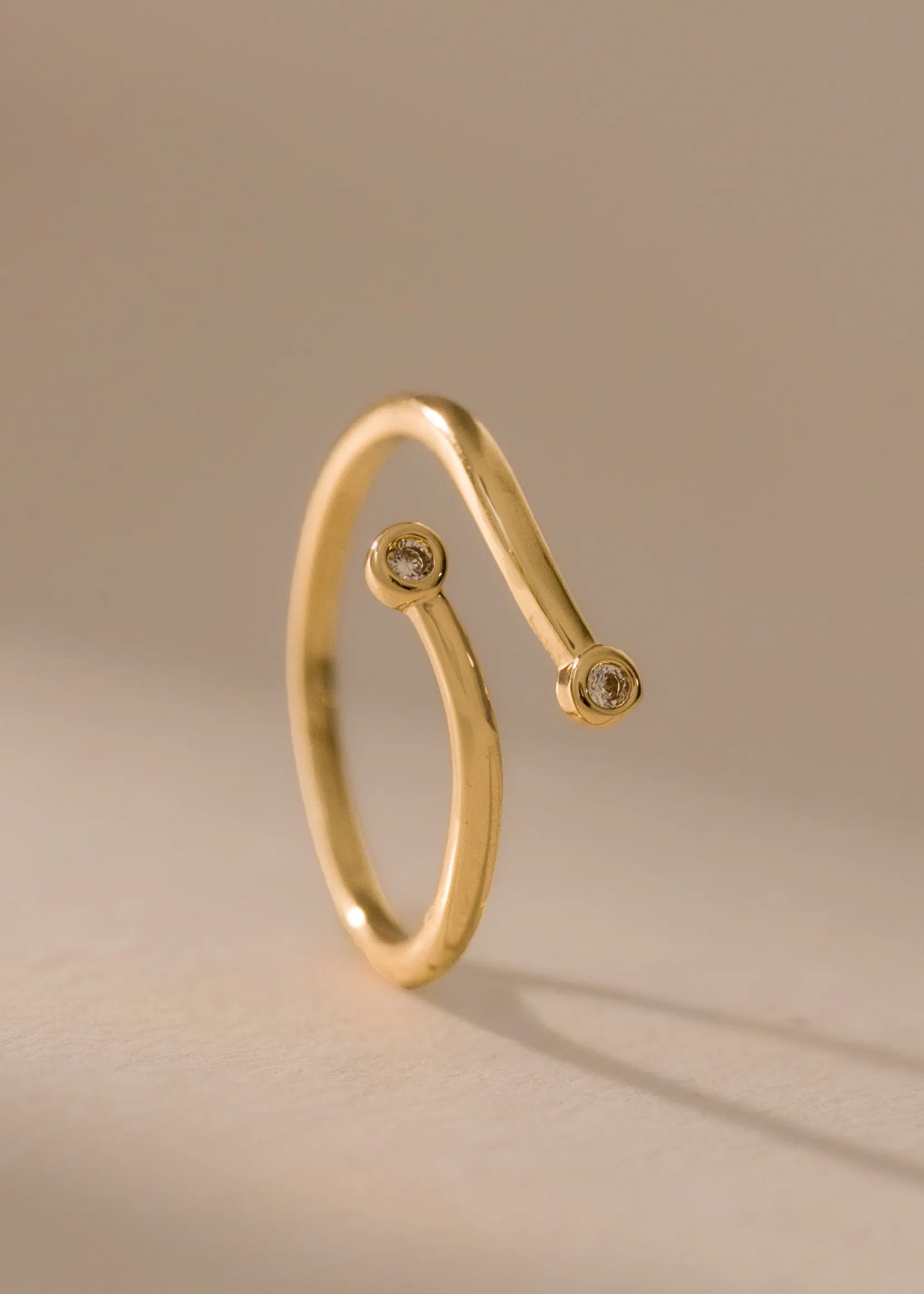 Anillo Signal Ajustable Oro Laminado