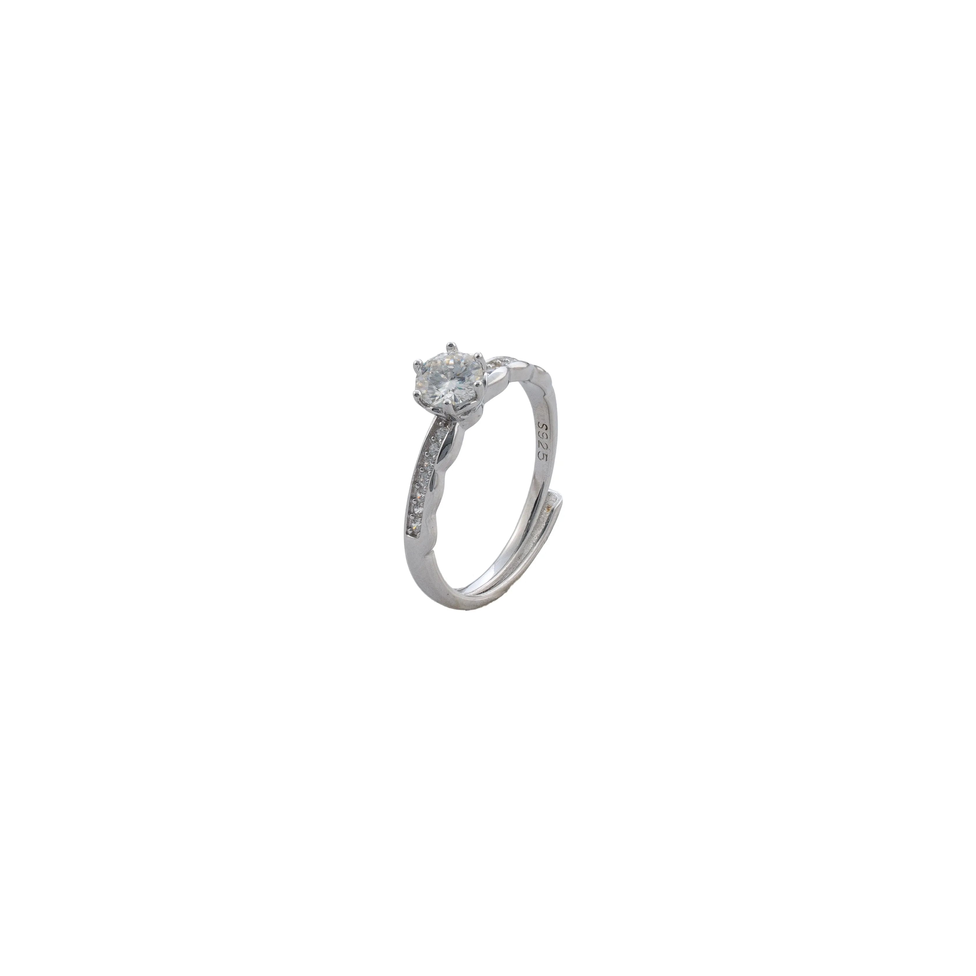 Anillo Ajustable Clarity Luxe MT en Plata