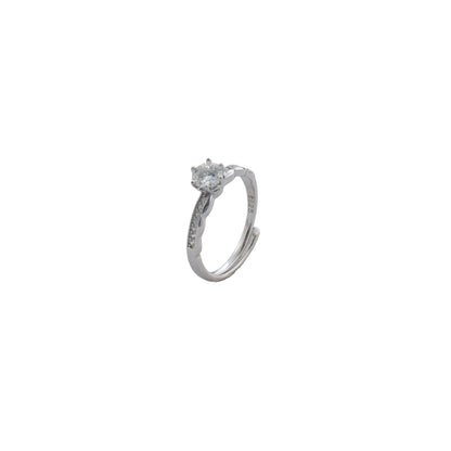 Anillo Ajustable Clarity Luxe MT en Plata