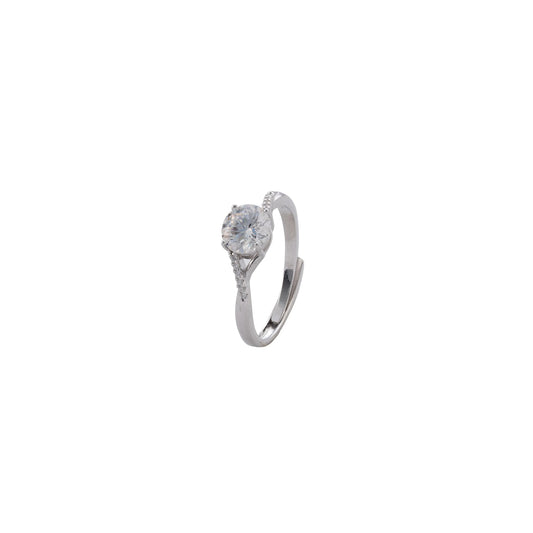 Anillo Ajustable Velour Essence MT en Plata