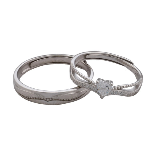 Argollas Amor Infinito Ajustables en Plata