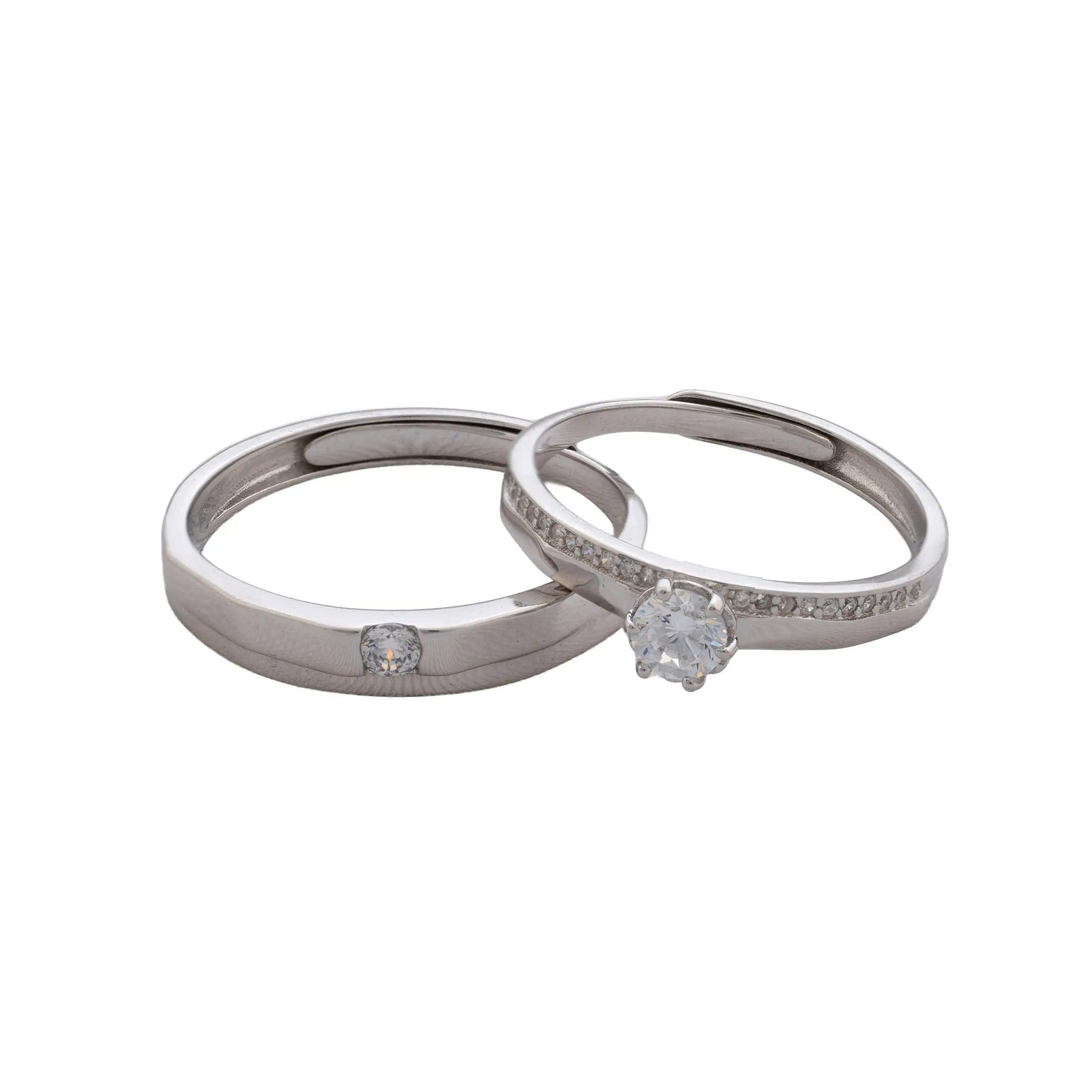 Argollas Eternal Shine Ajustables en Plata