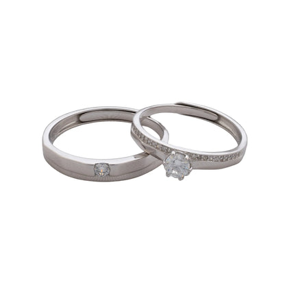 Argollas Eternal Shine Ajustables en Plata