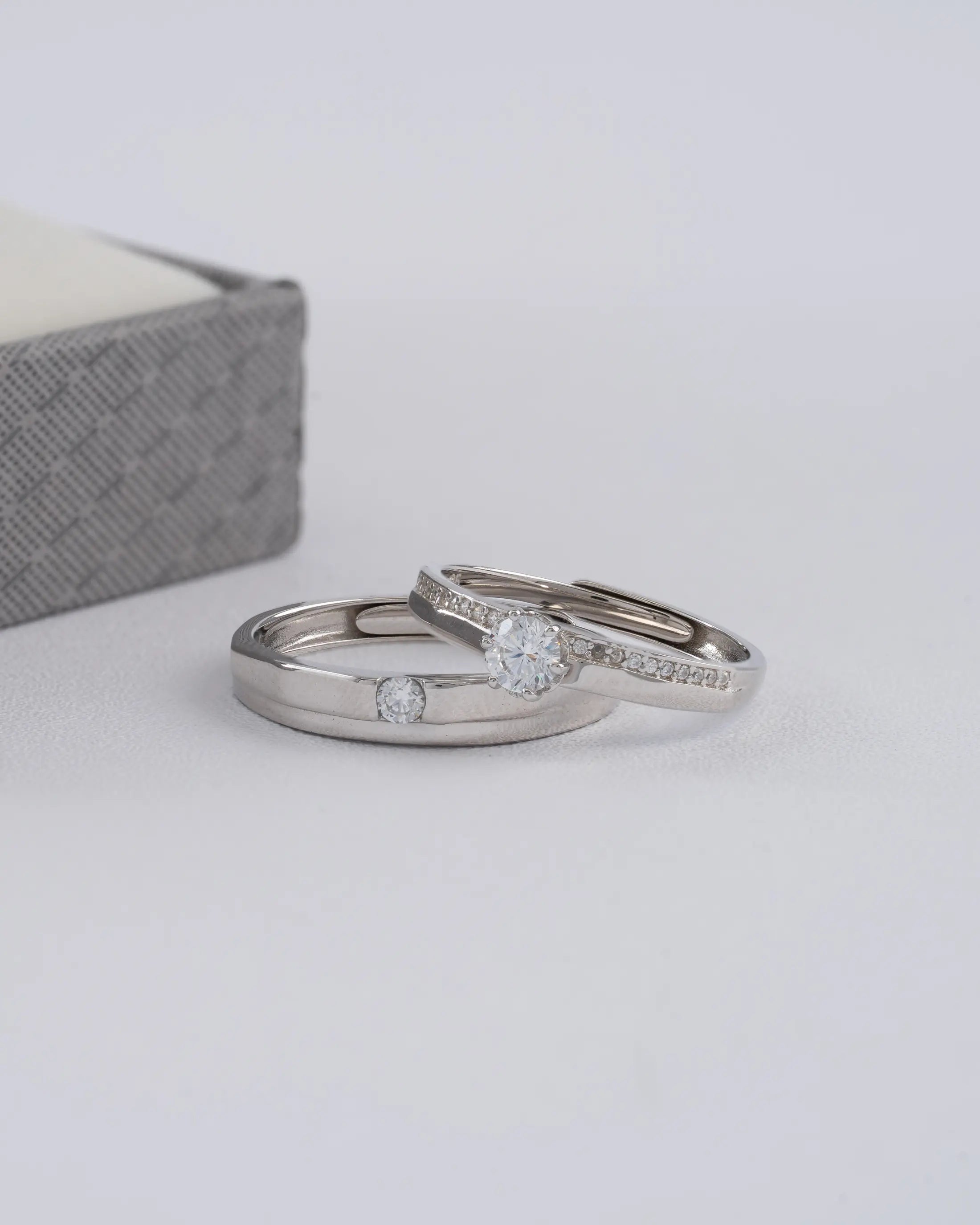 Argollas Eternal Shine Ajustables en Plata