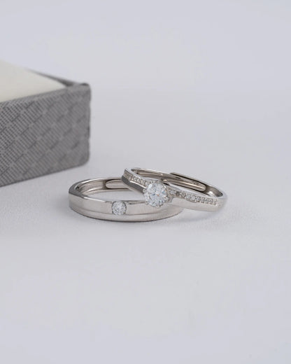 Argollas Eternal Shine Ajustables en Plata