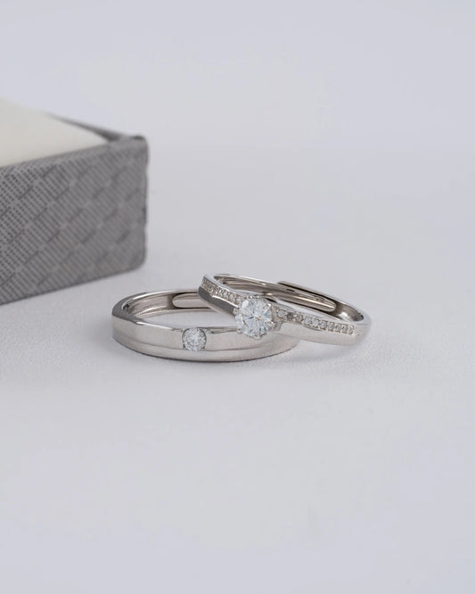Argollas Eternal Shine Ajustables en Plata