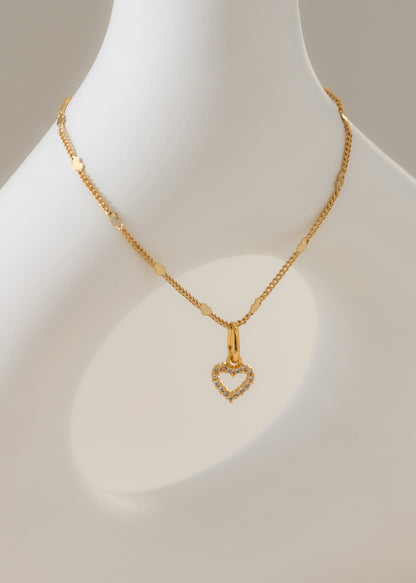 Dije Heartsy en Oro Laminado