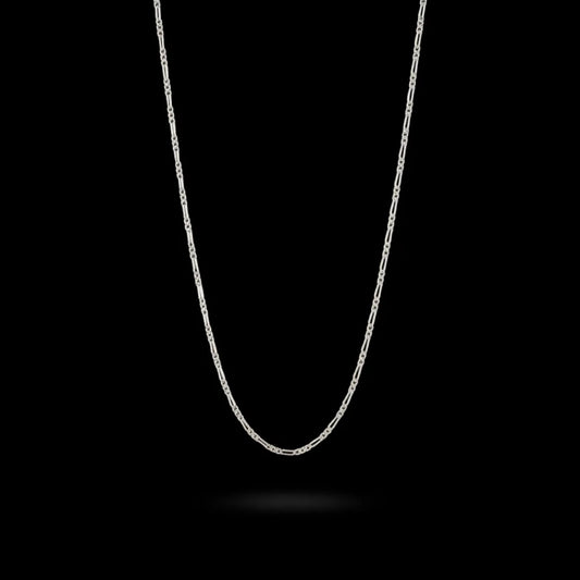 Cadena 3×1 de 1.4 mm y 45 cm en Plata