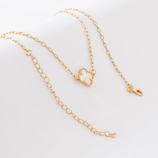 Gargantilla VC Nácar – 42 cm + Extensor en Oro Laminado