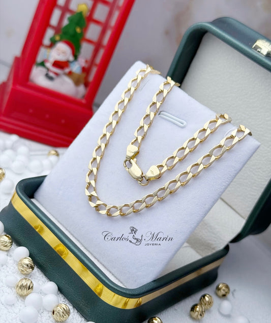 Cadena Martillada 60Cm en Oro de 18k
