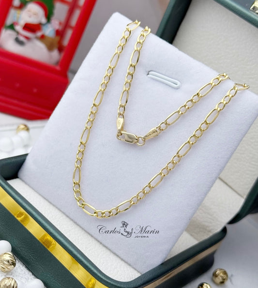 Cadena Tejido tier 60Cm en Oro de 18k