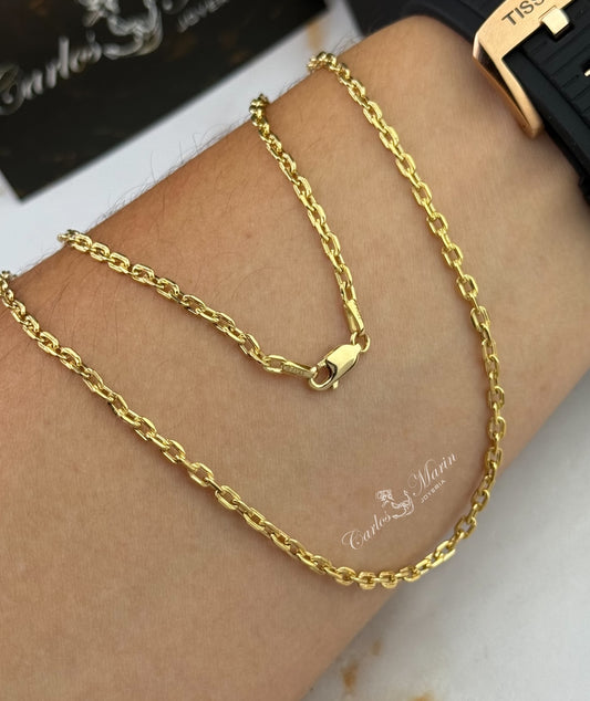 Cadena Forza 60cm en Oro de 18k