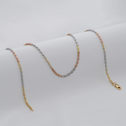 💎 Cadena Barril Nova IT 65 cm en Oro Laminado ✨