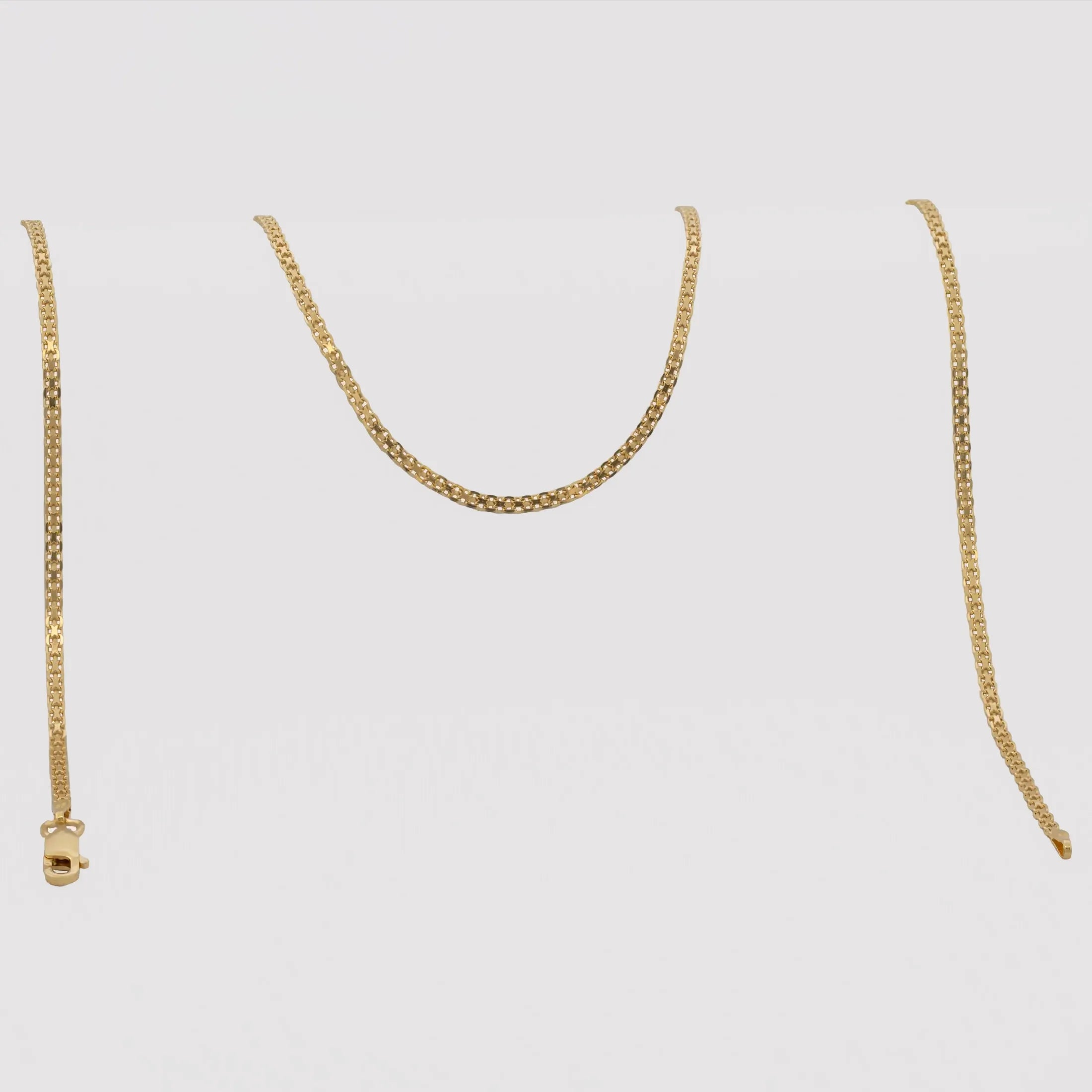 Cadena China IT 2 mm 60 cm en Oro Laminado