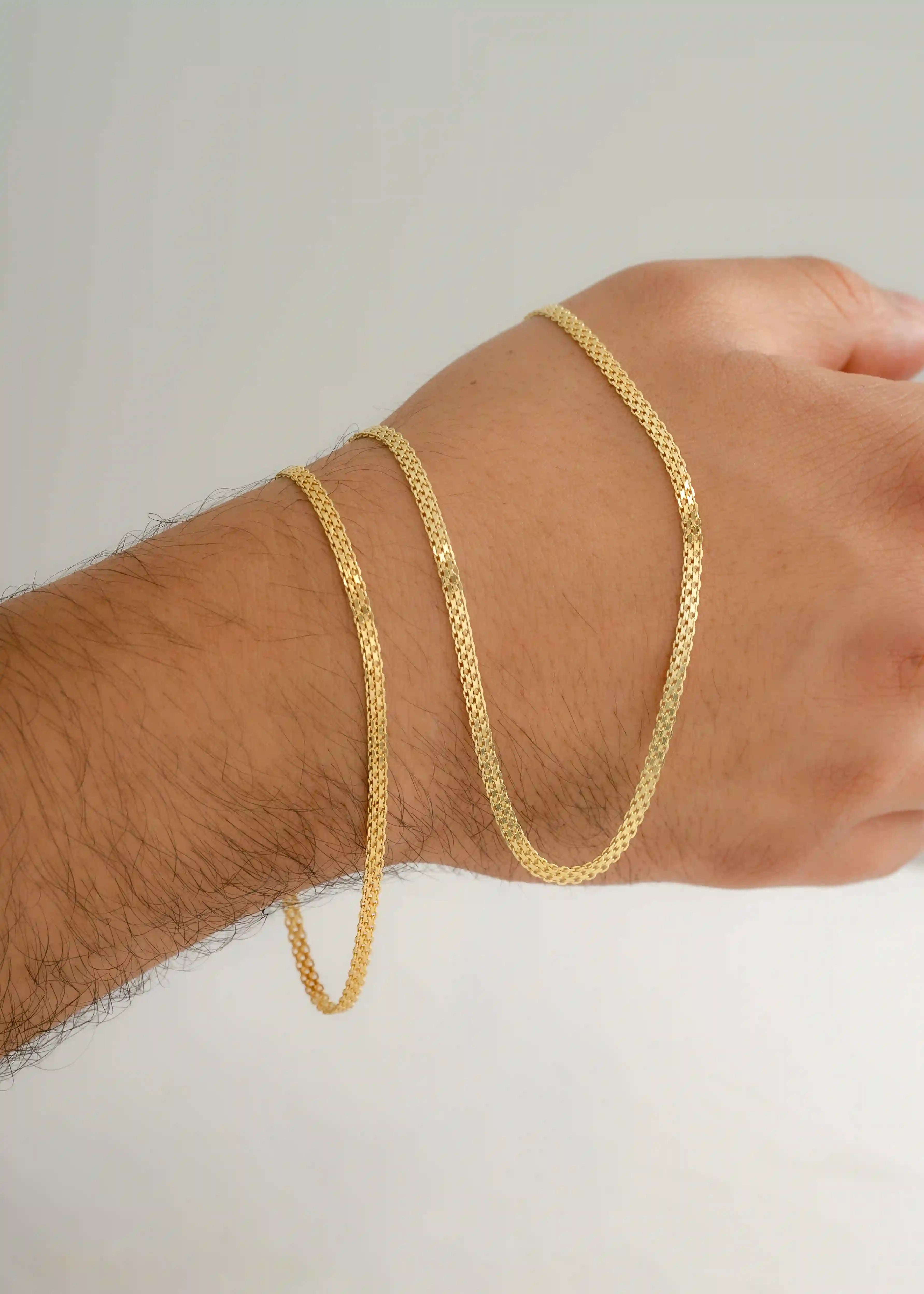 Cadena China IT 3 mm 45 cm Oro Laminado