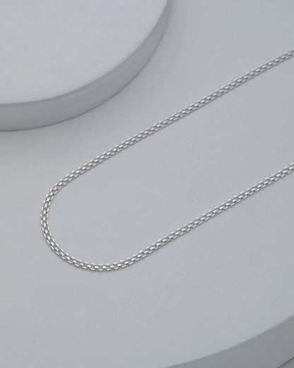 Cadena China 2 mm 65 cm en Plata