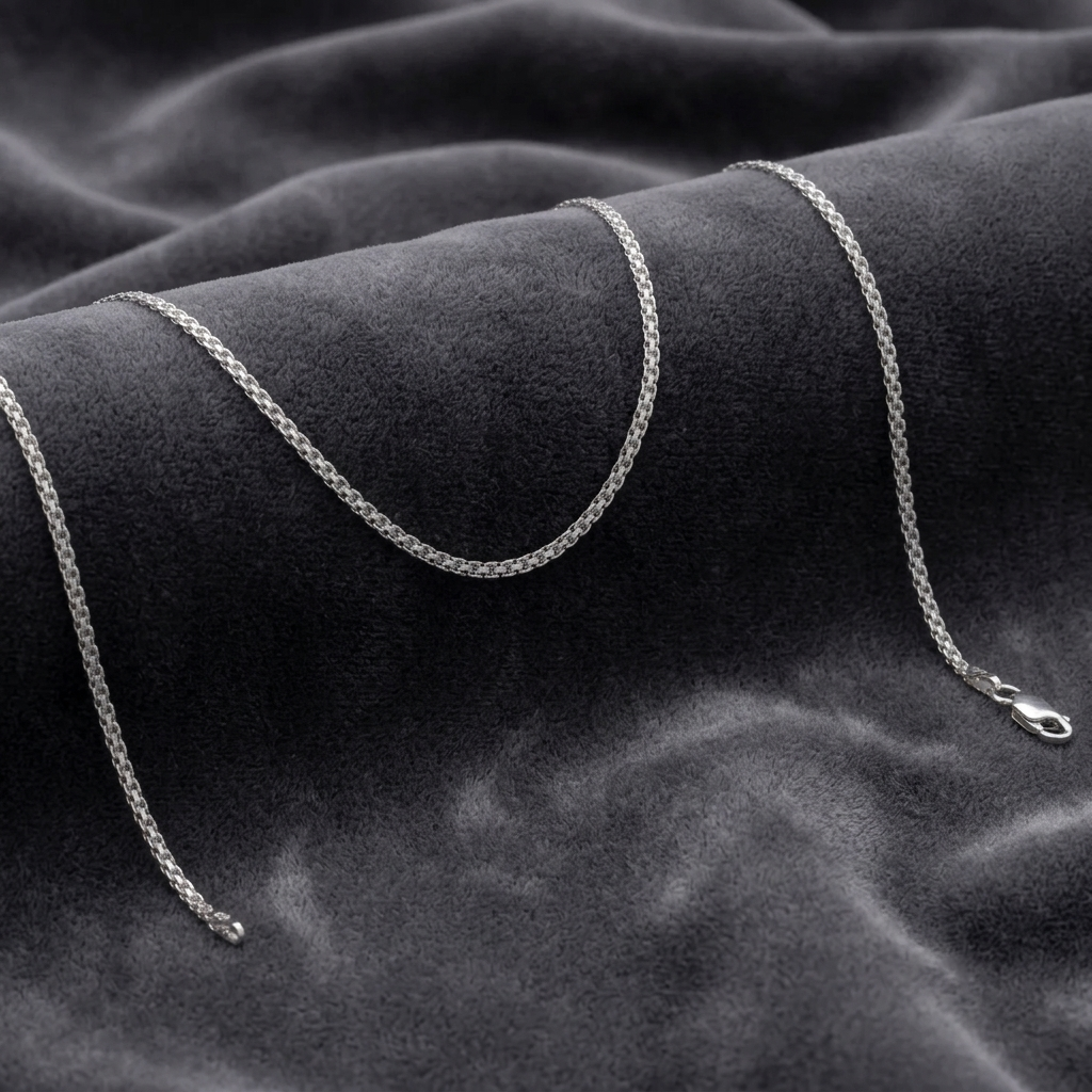 Cadena China 2 mm 65 cm en Plata