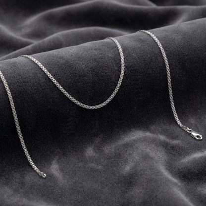 Cadena China 2 mm 65 cm en Plata