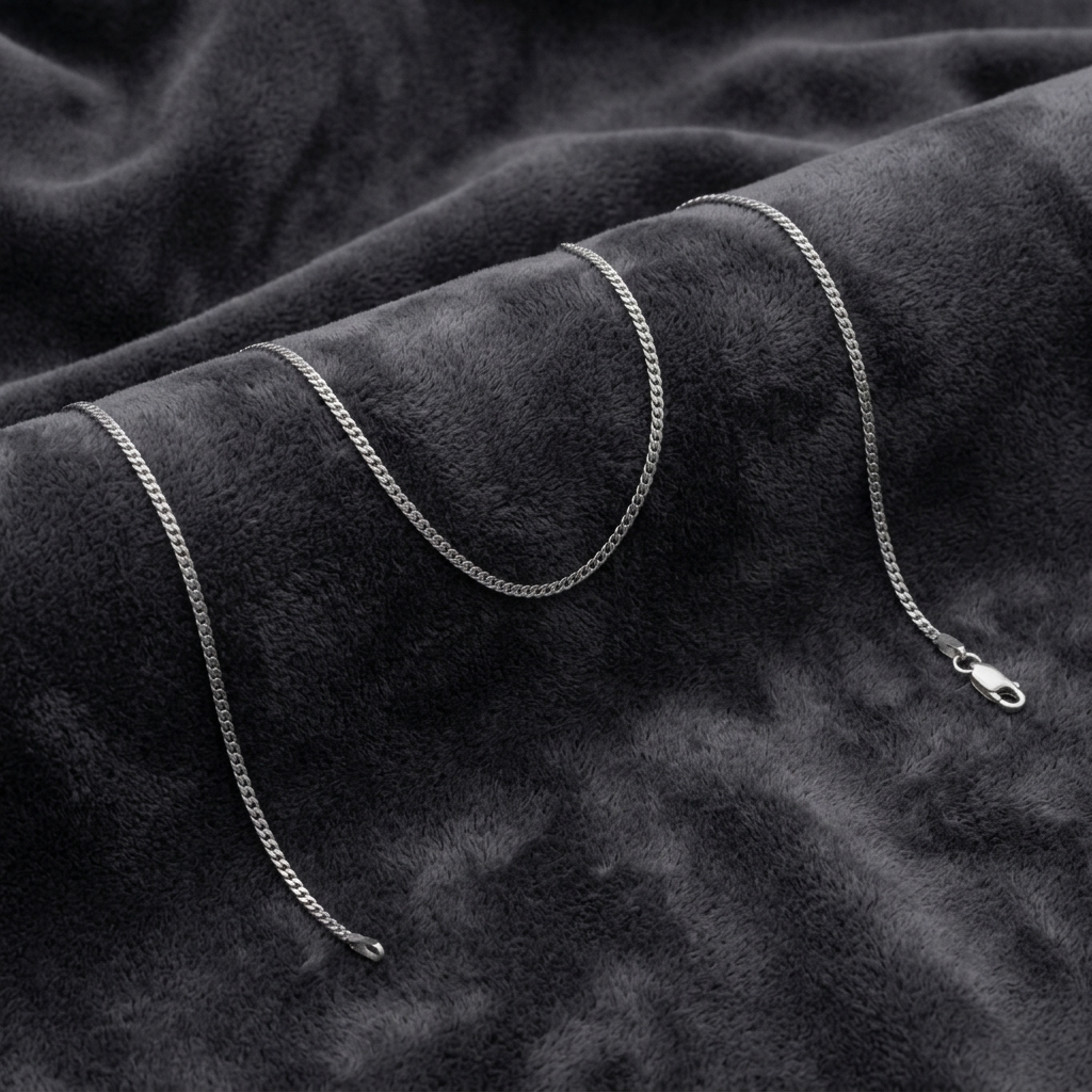 Cadena Cubana 1,9 mm 65 cm en Plata
