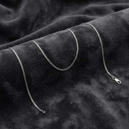 Cadena Cubana 1,9 mm 65 cm en Plata