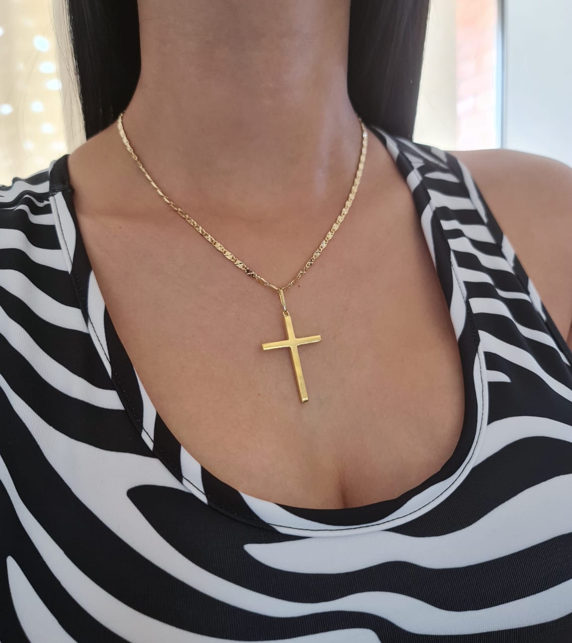 Cadena Destellos 2.5 mm – 45 cm en Oro Laminado