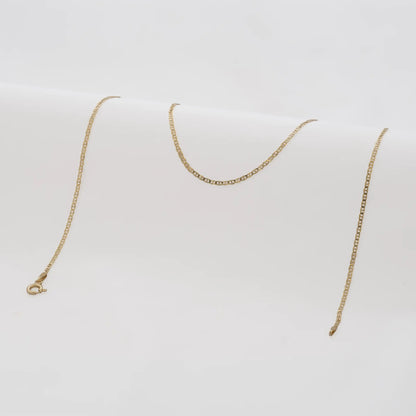 Cadena Escalerita con Destellos IT 1.7 mm 45 cm Oro Laminado