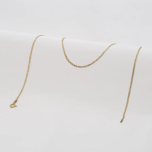 Cadena Escalerita con Destellos IT 1.7 mm 45 cm Oro Laminado