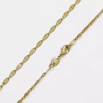 Cadena Espejo Cuadrada – 65 cm Oro Laminado