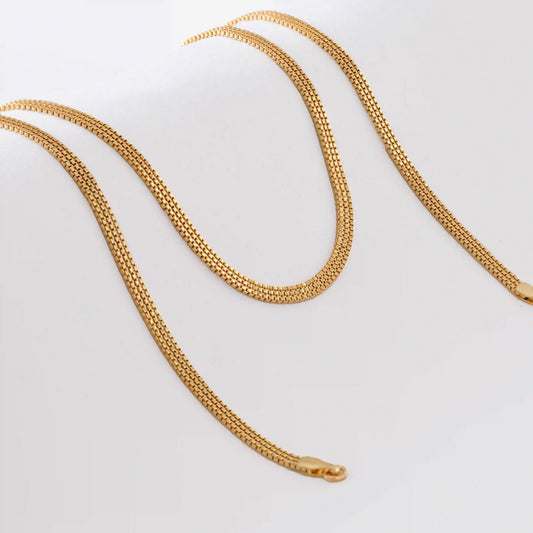Cadena Veneciana 3 mm – 65 cm Oro Laminado