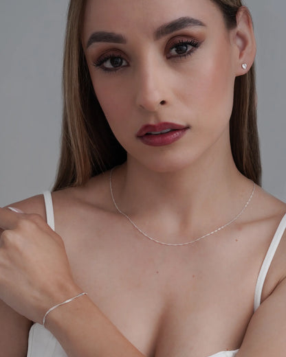 Cadena Singapur 1,7 mm 45 cm en Plata