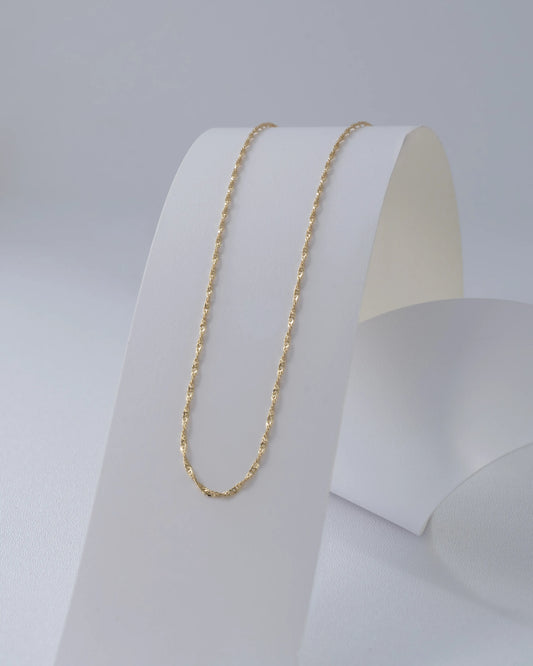 Cadena Singapur IT 1.2 mm 40 cm en Oro Laminado