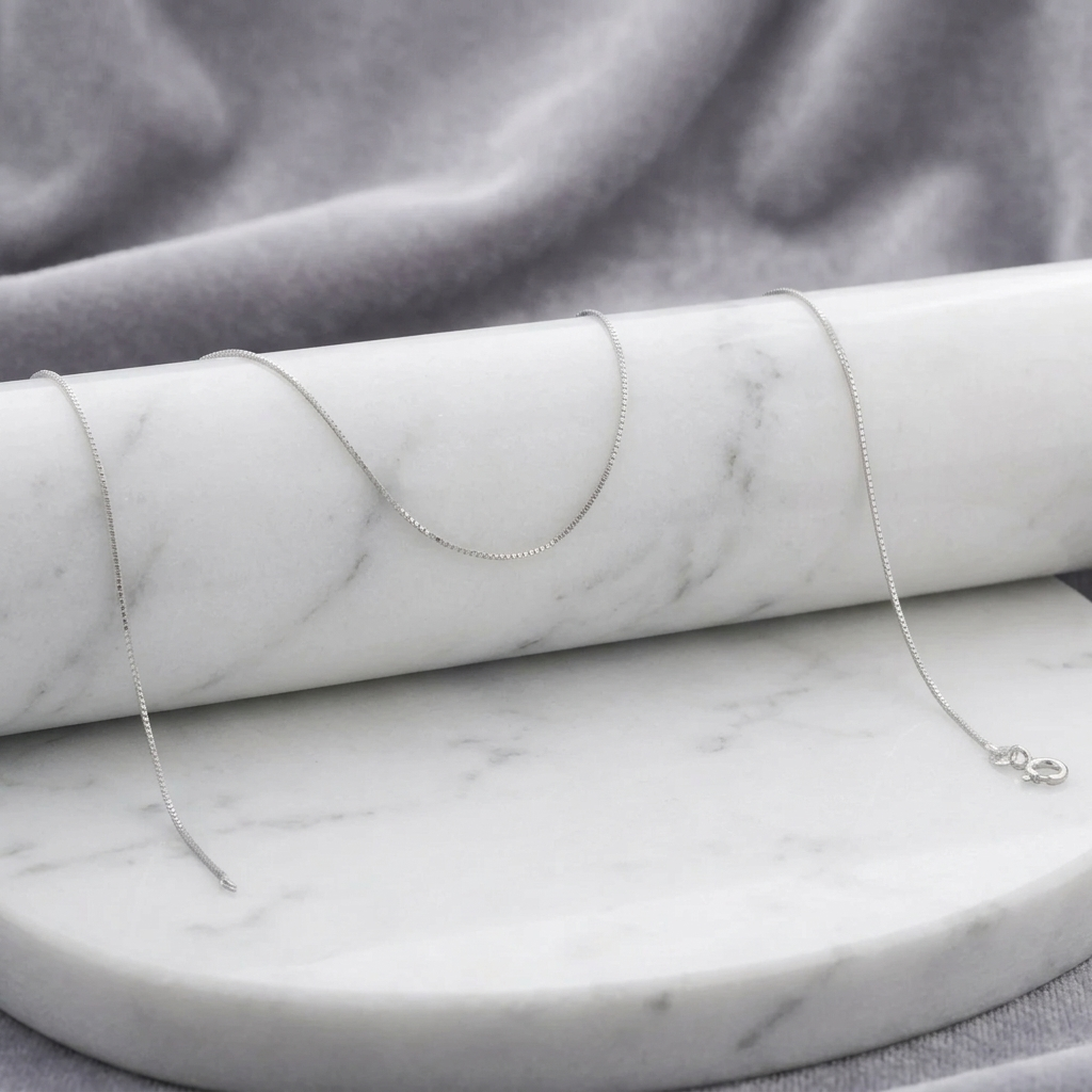 Cadena Veneciana 0,8 mm 45 cm en Plata