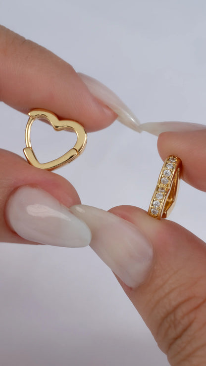 Candongas Amare 12 mm en Oro Laminado