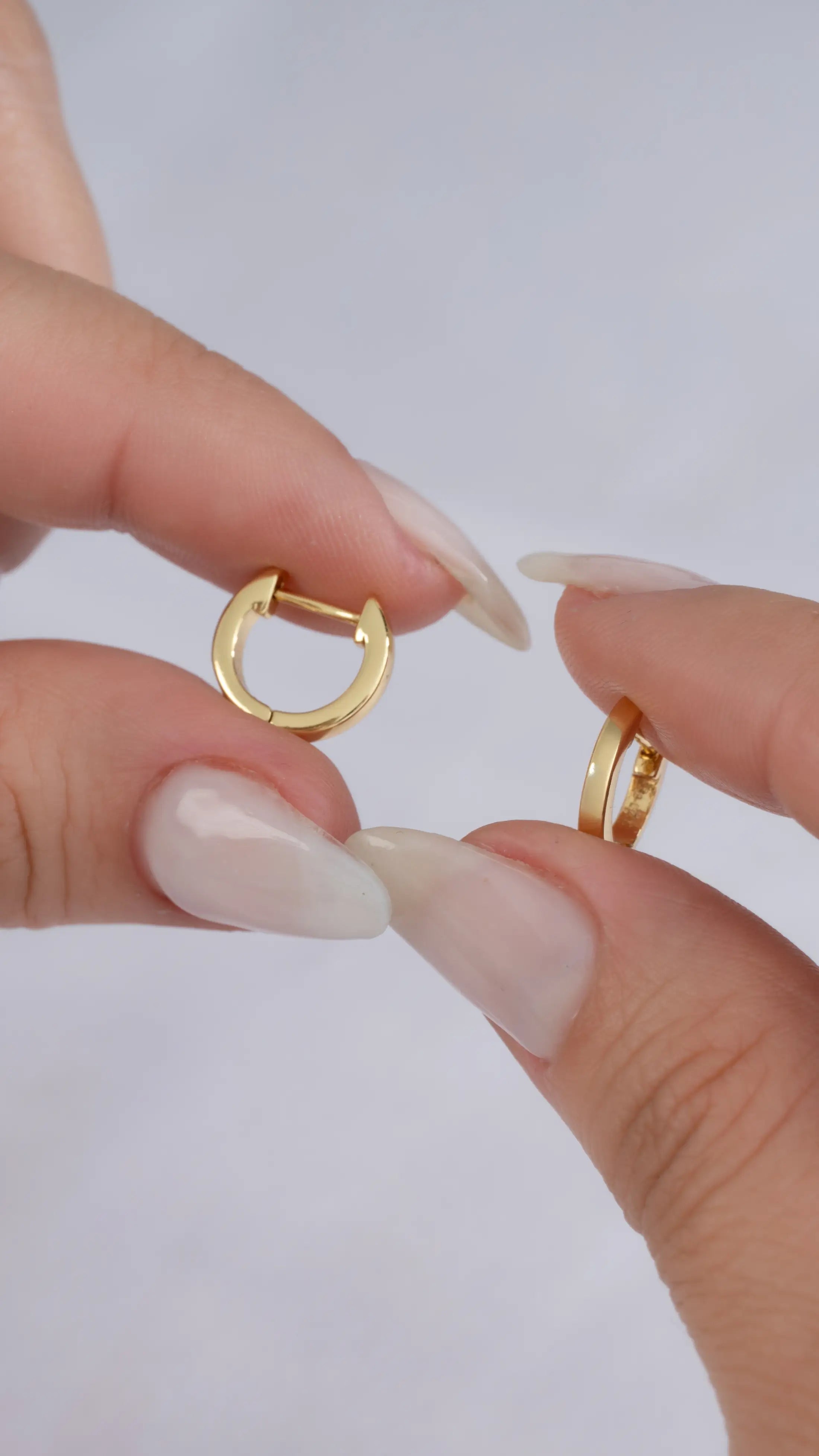 Candongas Avalon 10 mm en Oro Laminado