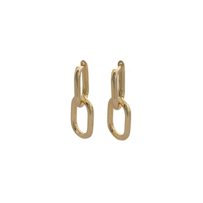 Candongas Classic Link 24 mm en Oro Laminado